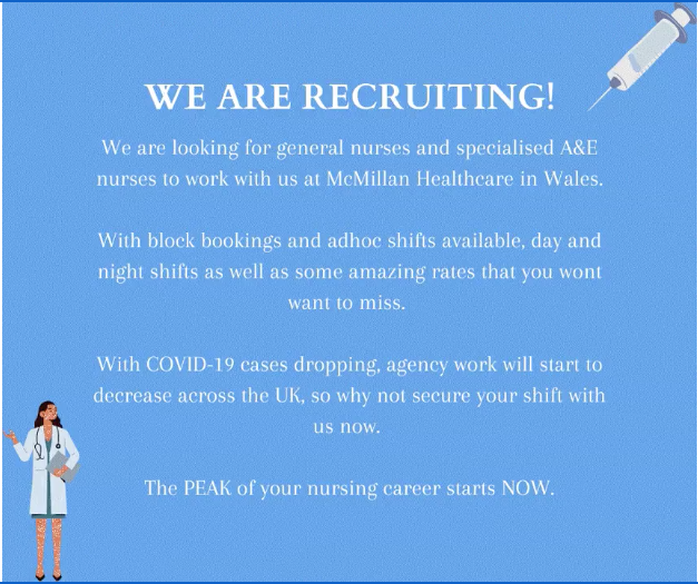 WE ARE HIRING! McMillan Healthcare
